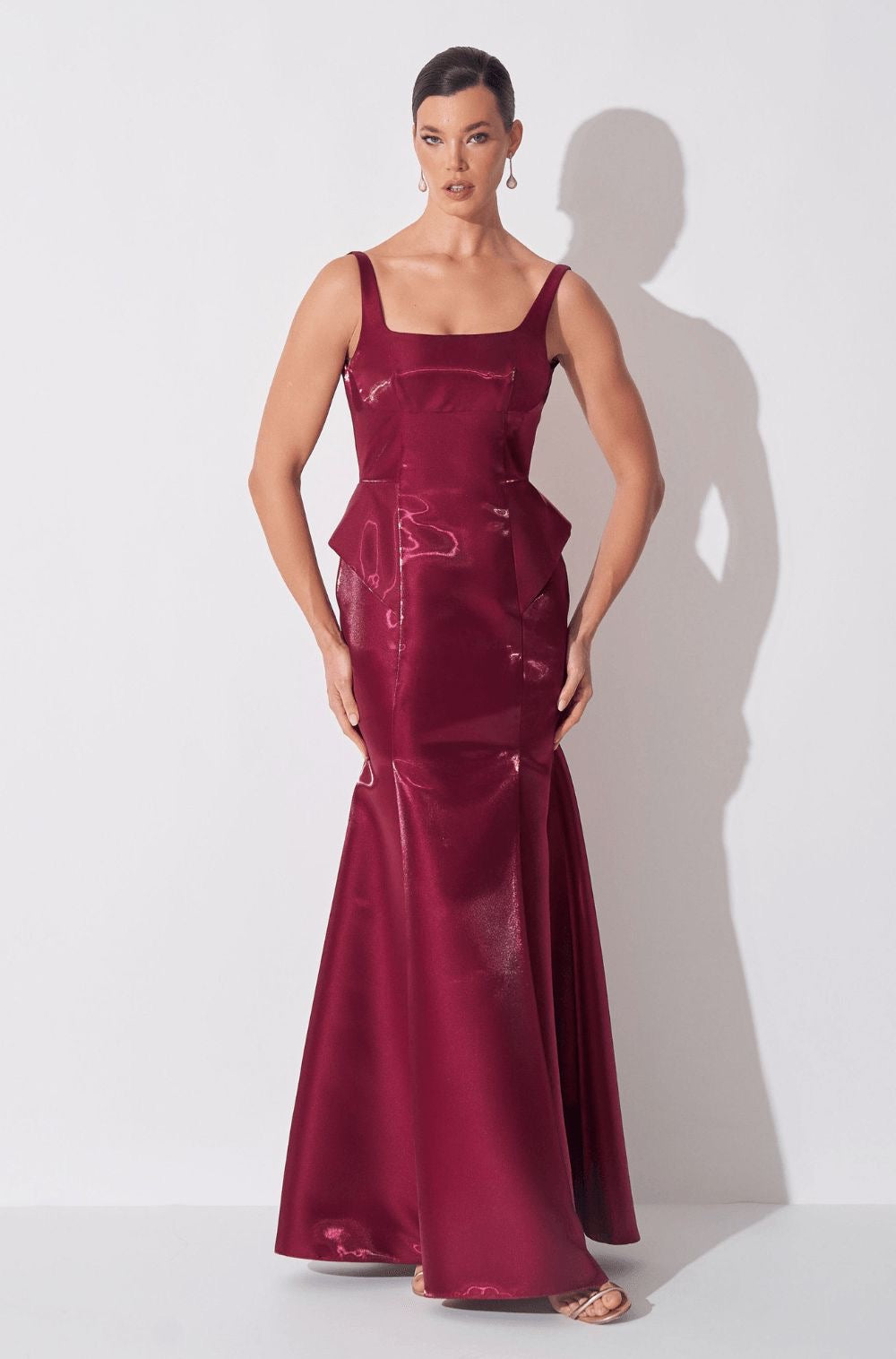 VESTIDO AMBER - BORDÔ