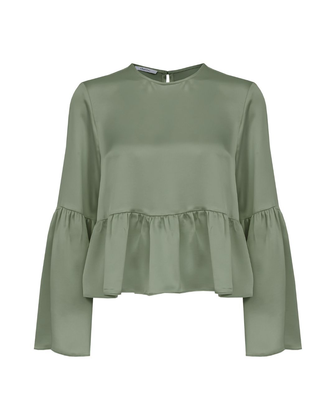 BLUSA CETIM - VERDE OLIVA