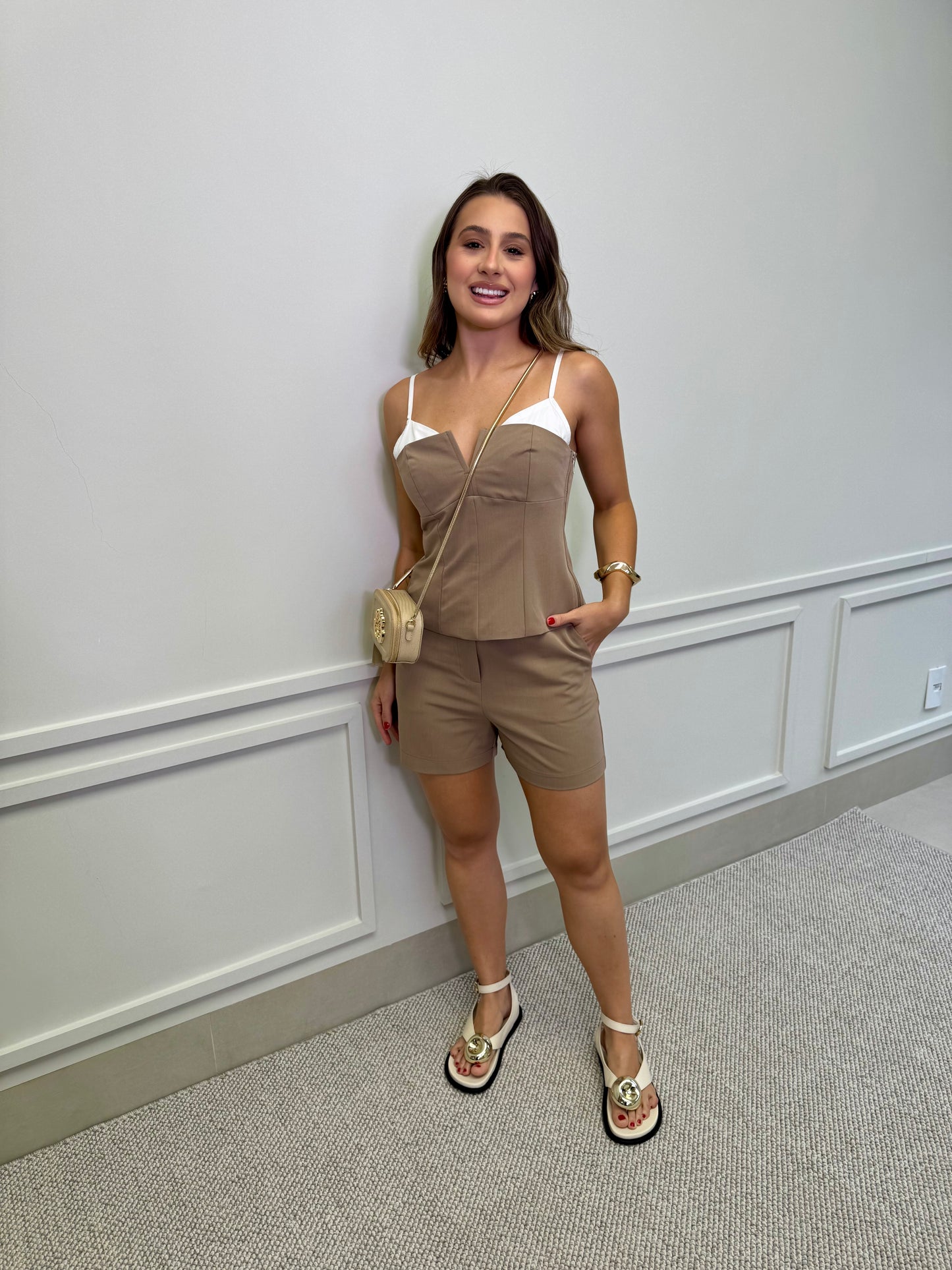 BLUSA ALFAIATARIA - MARROM