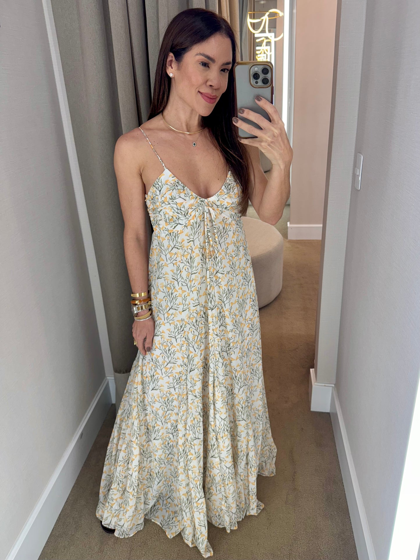 VESTIDO LONGO FLORAL