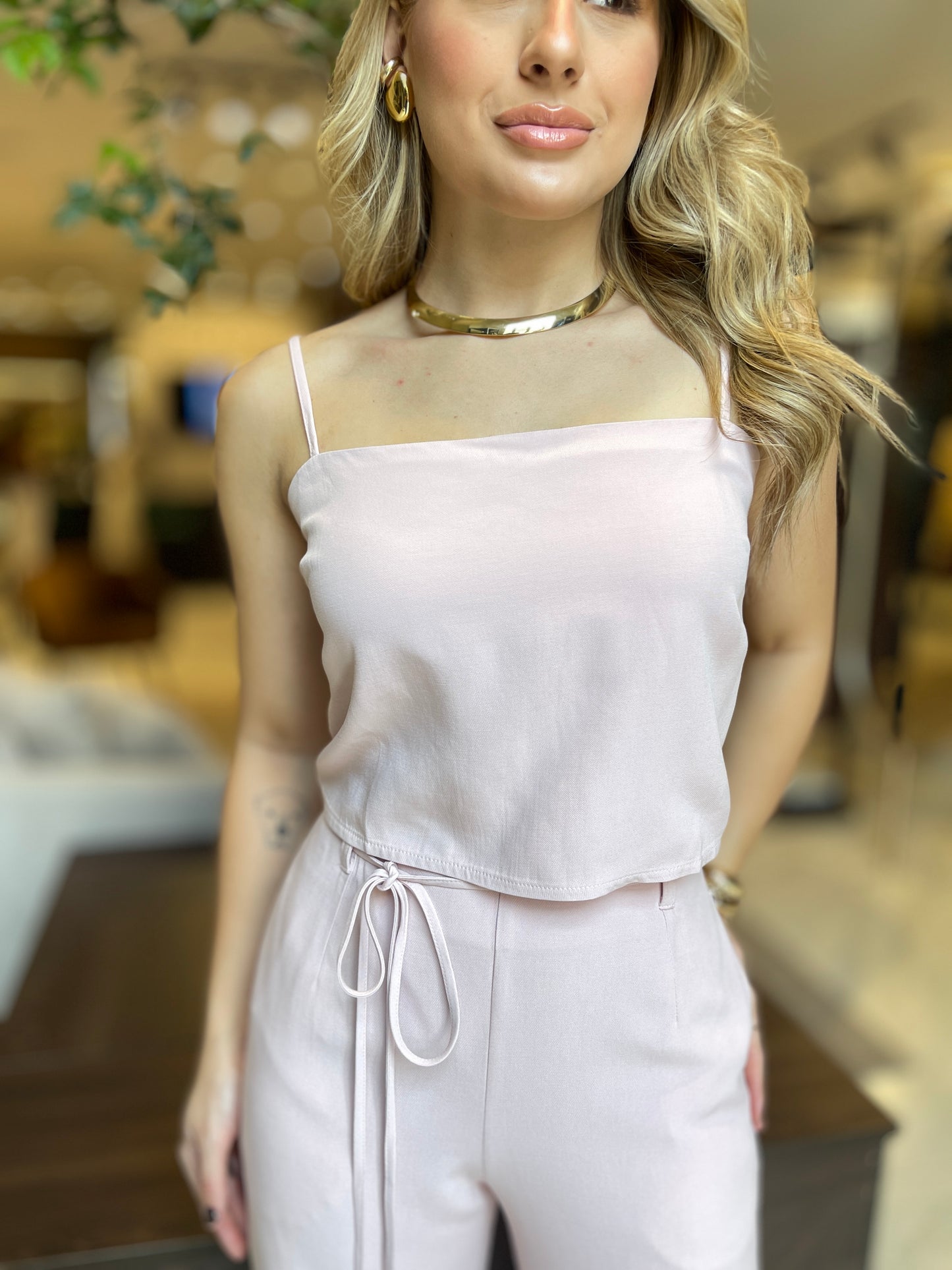 BLUSA CROPPED - ROSA