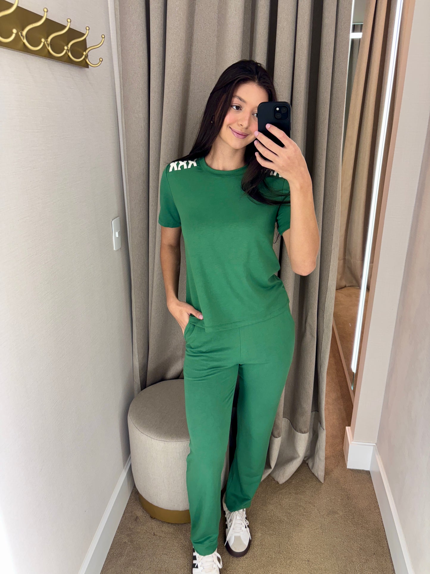 CONJUNTO CALÇA E BLUSA - VERDE