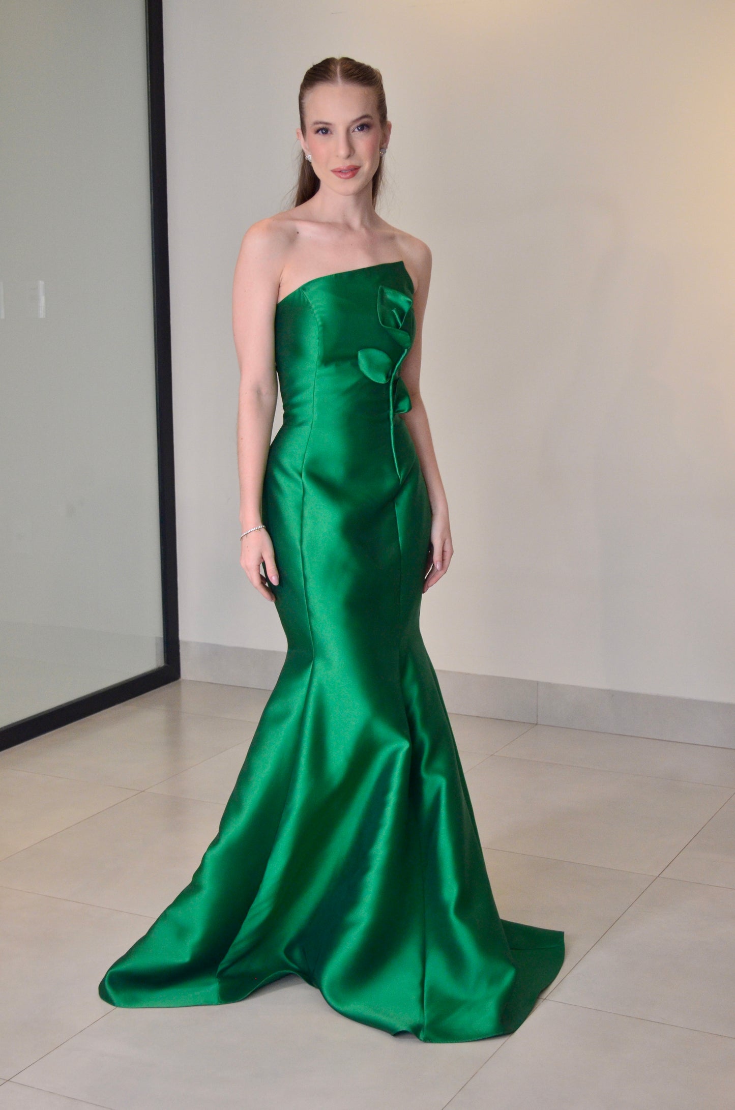 VESTIDO FLORENCIA - VERDE ESMERALDA