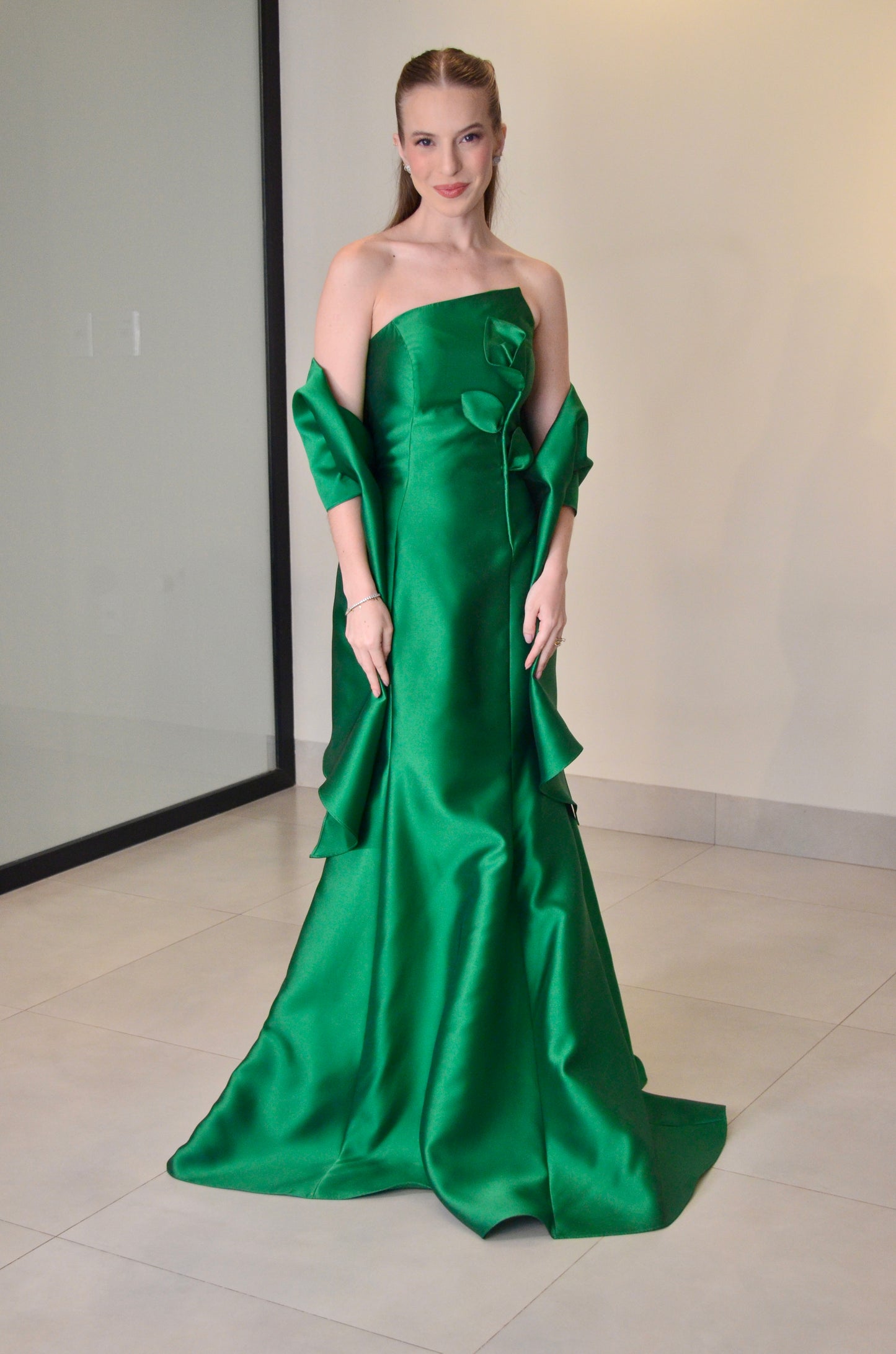 VESTIDO FLORENCIA - VERDE ESMERALDA