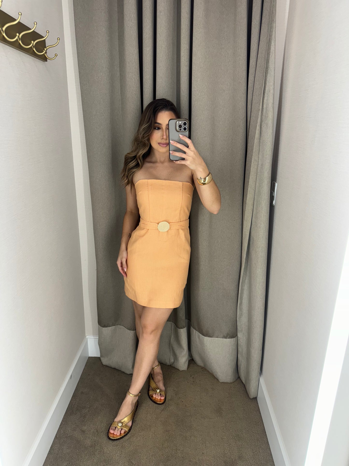 VESTIDO CURTO PÊSSEGO
