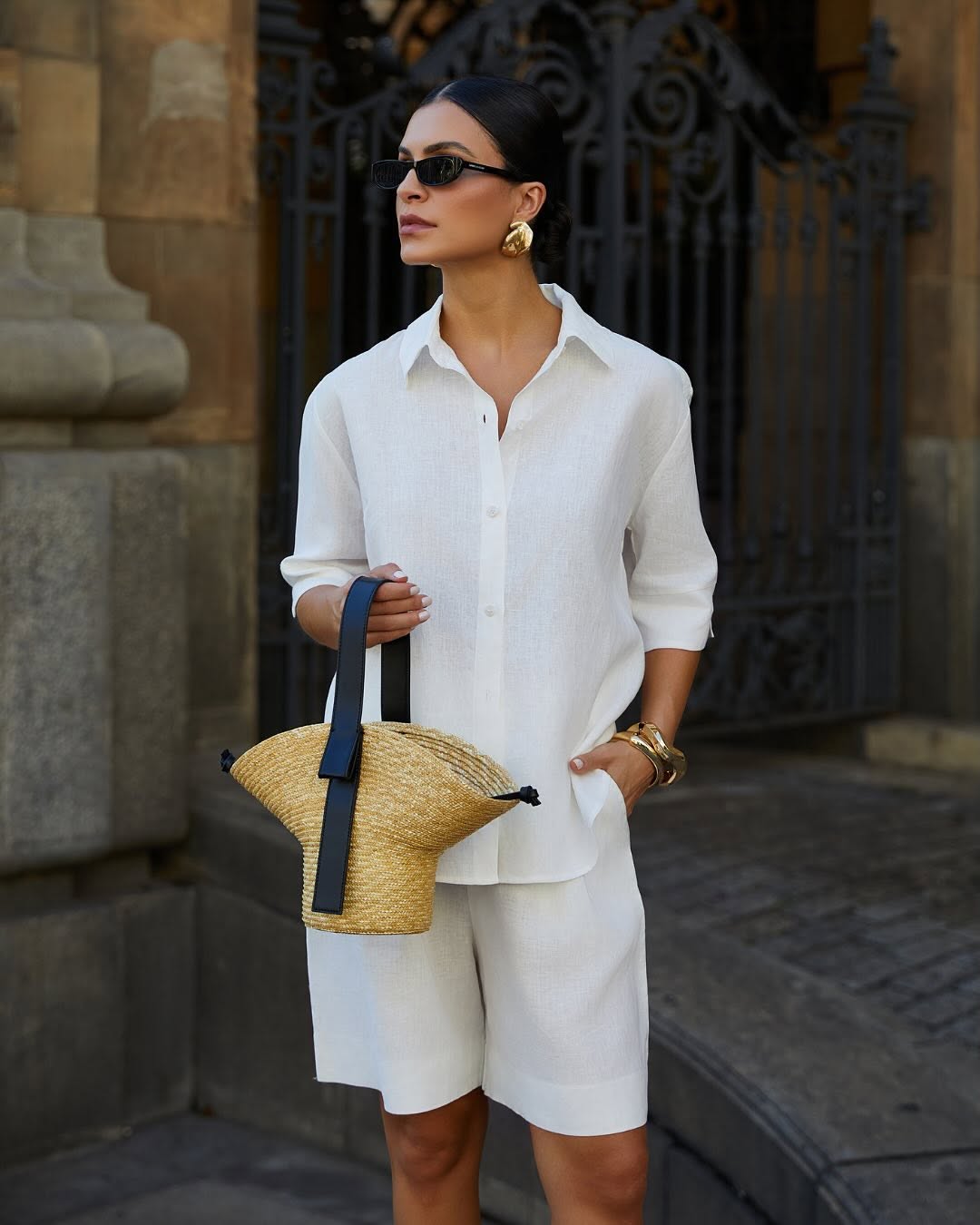 BERMUDA BEL OFF WHITE - LINDA DE MORRER