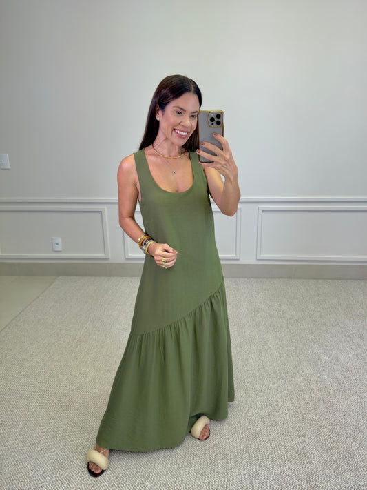 VESTIDO LONGO REGATA