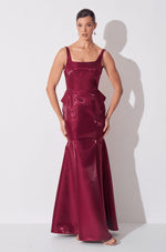VESTIDO AMBER - BORDÔ