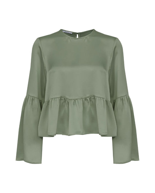 BLUSA CETIM - VERDE OLIVA