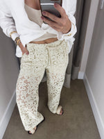 CALÇA RENDA BEGE - COLLAB OCCASION