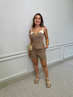 SHORTS ALFAIATARIA - MARROM