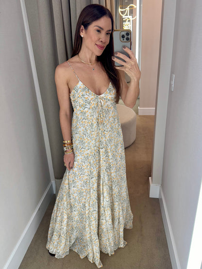 VESTIDO LONGO FLORAL