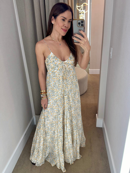 VESTIDO LONGO FLORAL