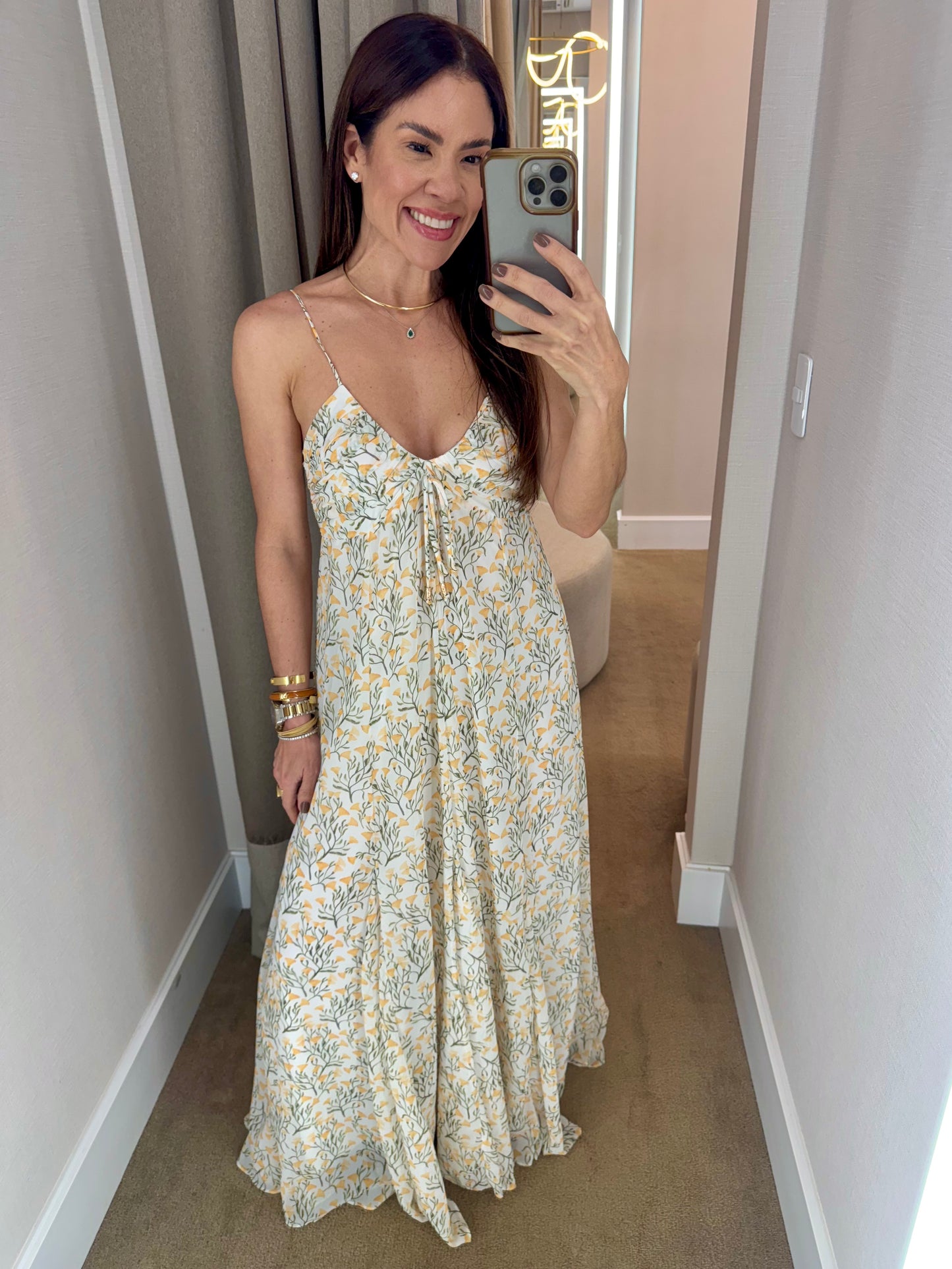 VESTIDO LONGO FLORAL