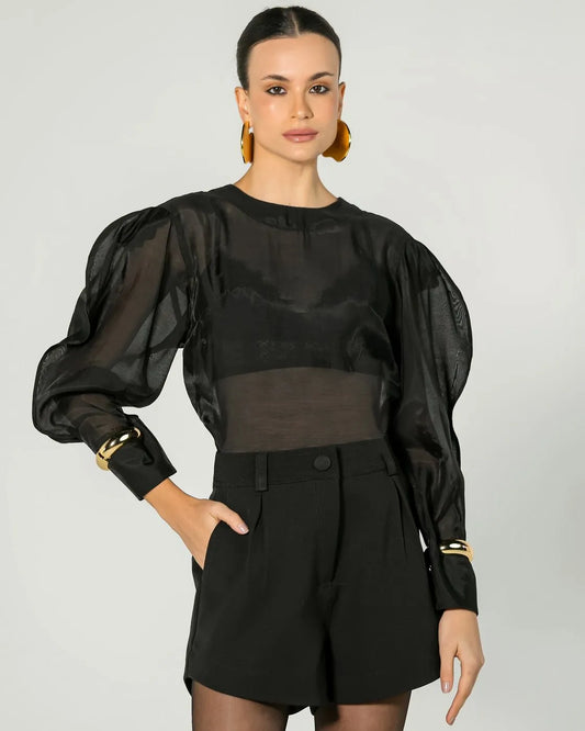 Blusa Manga Bufante - Anne Fernandes
