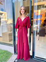 VESTIDO LONGO - VINHO