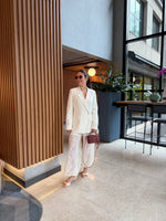 CALÇA HAREM RENDA - OFF WHITE