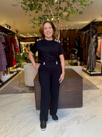 CONJUNTO CALÇA E BLUSA - PRETO
