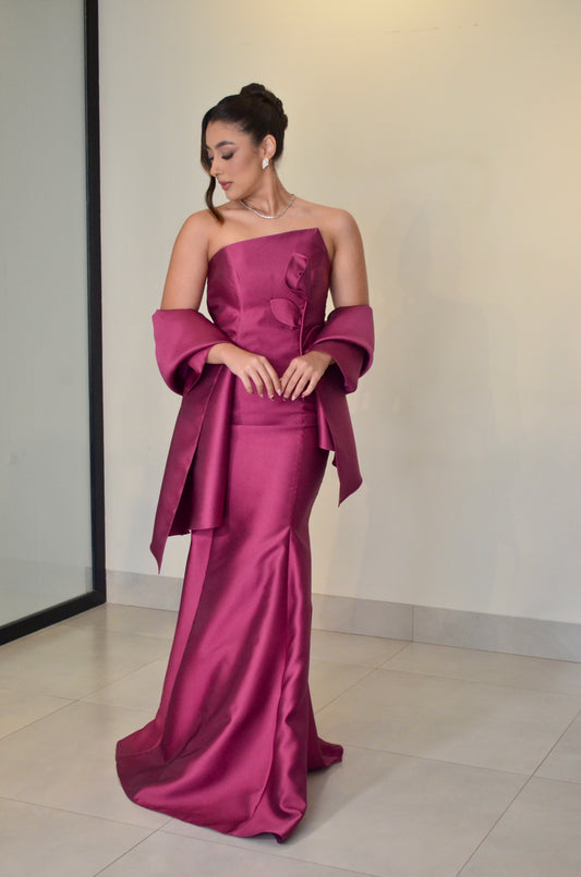 VESTIDO FLORENCIA - FÚCSIA