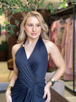 VESTIDO TRANSPASSADO - PRETO