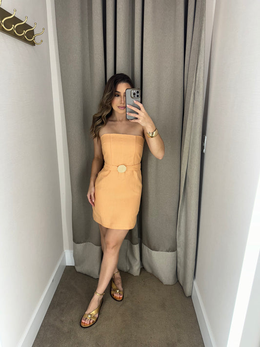 VESTIDO CURTO PÊSSEGO