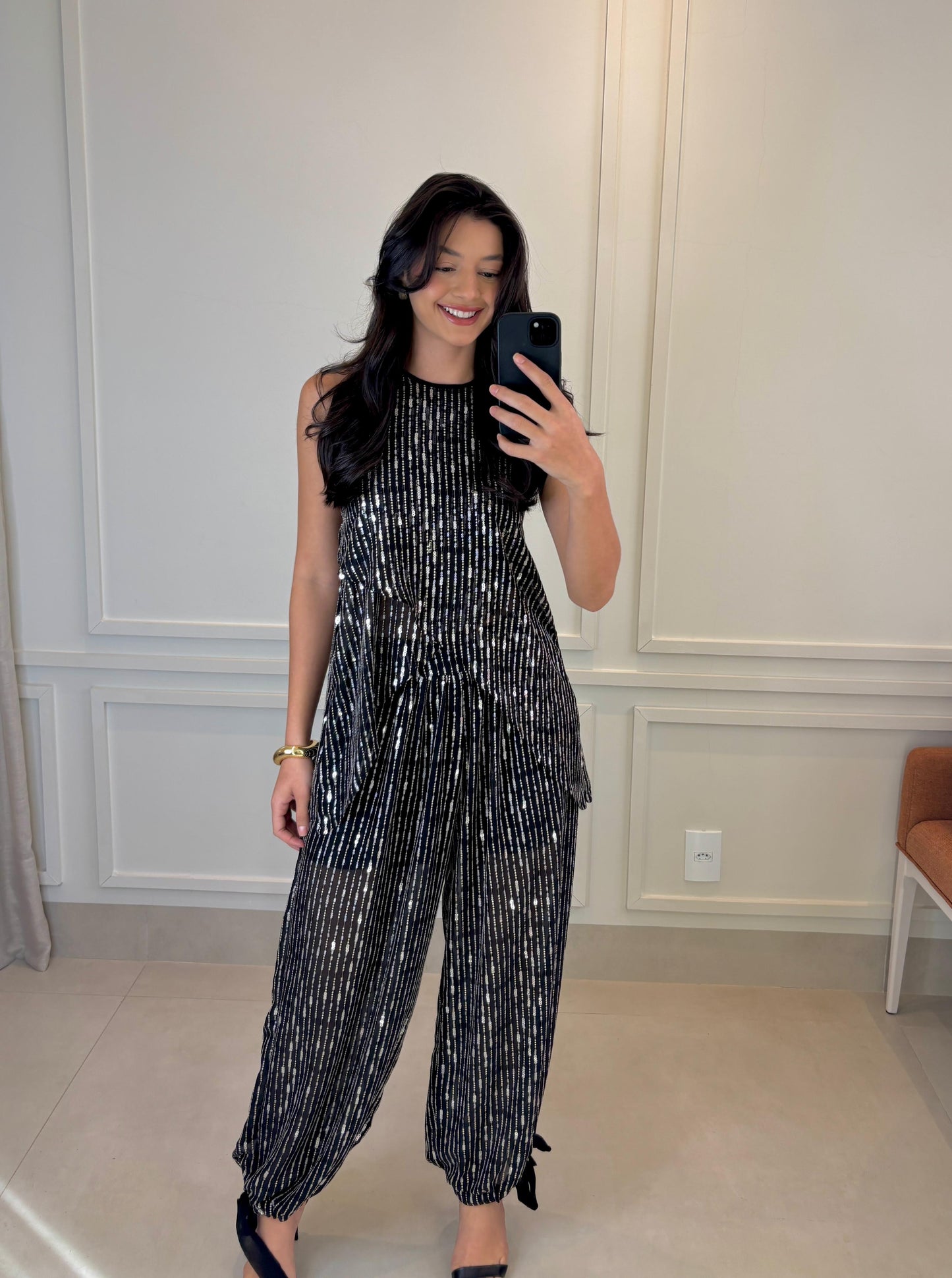 BLUSA PAETÊ - PRETO