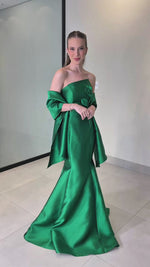 VESTIDO FLORENCIA - VERDE ESMERALDA