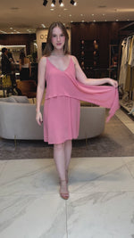 VESTIDO ASSIMÉTRICO - ROSA