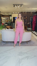 TOP ALFAIATARIA - ROSA BABY
