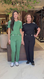 CONJUNTO CALÇA E BLUSA - PRETO