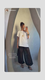 CALÇA HAREM RENDA - PRETO