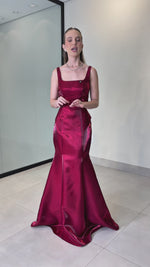 VESTIDO AMBER - BORDÔ