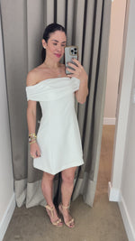 VESTIDO OMBRO A OMBRO - OFF WHITE