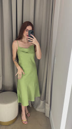 VESTIDO MÍDI - VERDE LIMA