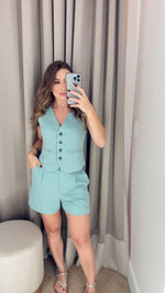 SHORTS VERDE ALFAIATARIA